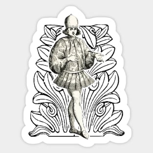 Rich man of Venice of the Renaissance era Sticker